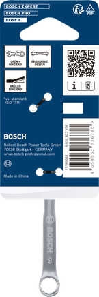 Kunci kombinasi Bosch 8 mm krom vanadium.
